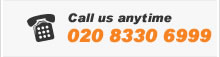 Call us on 020 8330 6999
